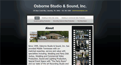 Desktop Screenshot of osbornestudioandsound.com