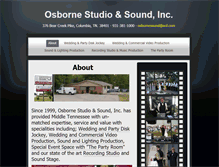 Tablet Screenshot of osbornestudioandsound.com